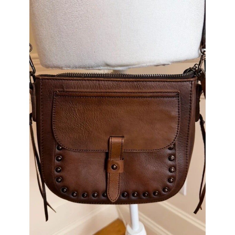 Montana West Brown Studded Crossbody Bag Western Boho Purse